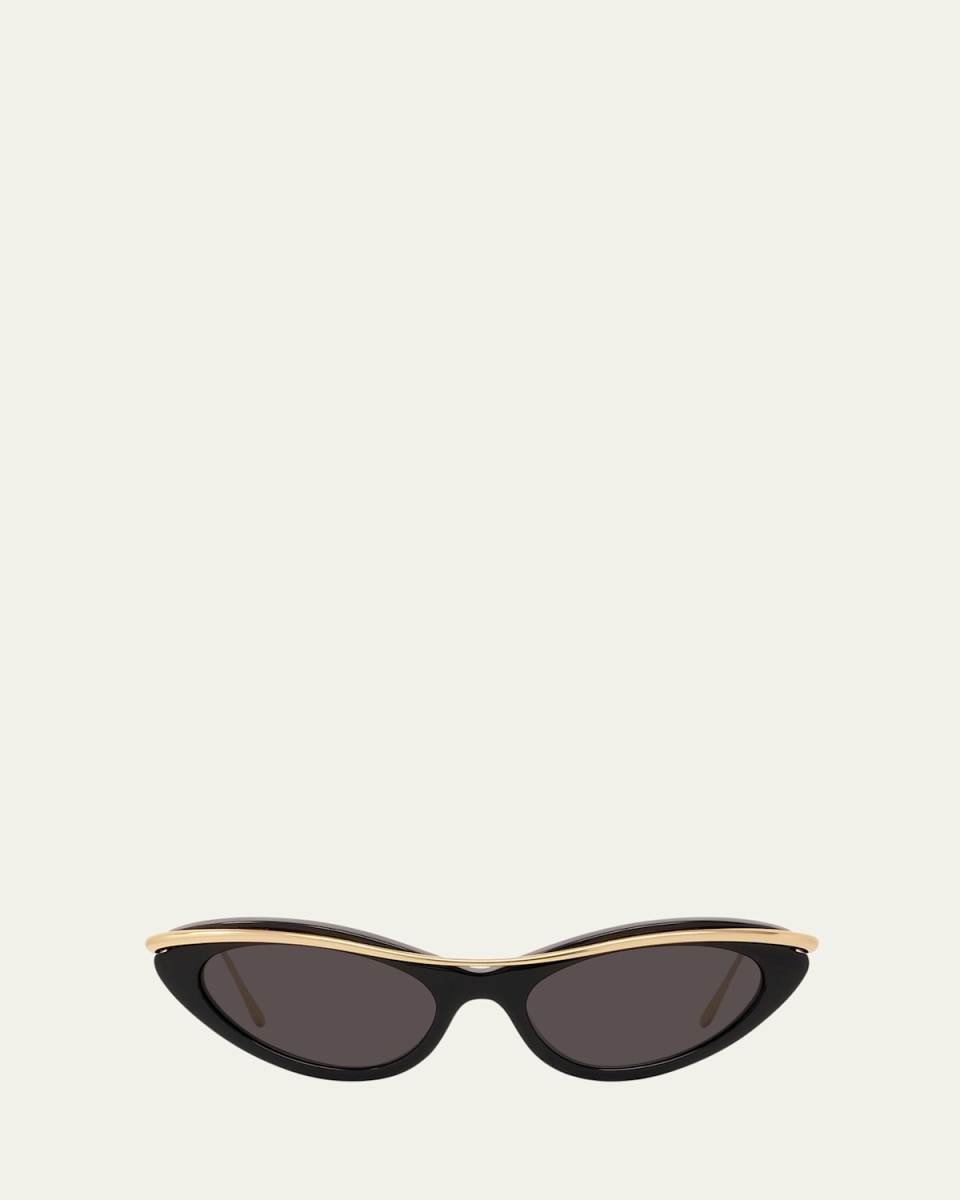 Signature Acetate & Metal Cat-Eye Sunglasses